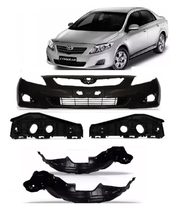 Para-choque Dianteiro Corolla 2008 2009 2010 2011 com grades.