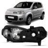 Farol Fiat Uno Vivace 2010 2011 22 13 2014 Mascara Negra
