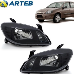 Farol Gm Celta 2011 A 2015 Arteb Original Máscara Negra